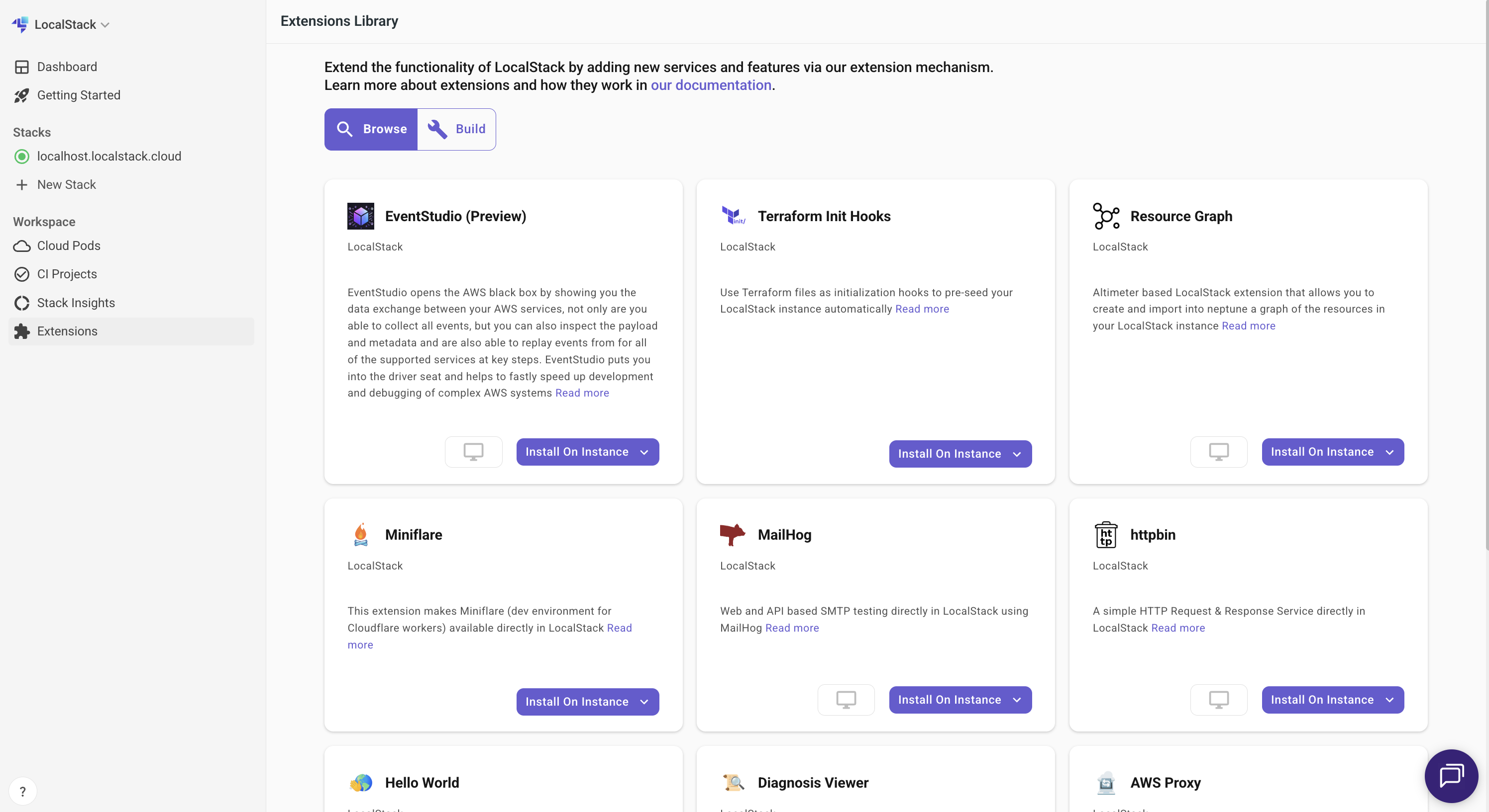 Extensions Library